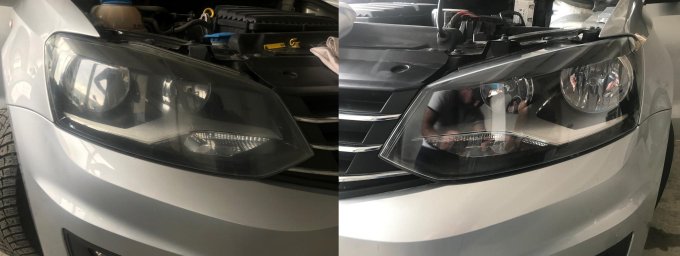 Химическое восстановление фар Химическое восстановление фар